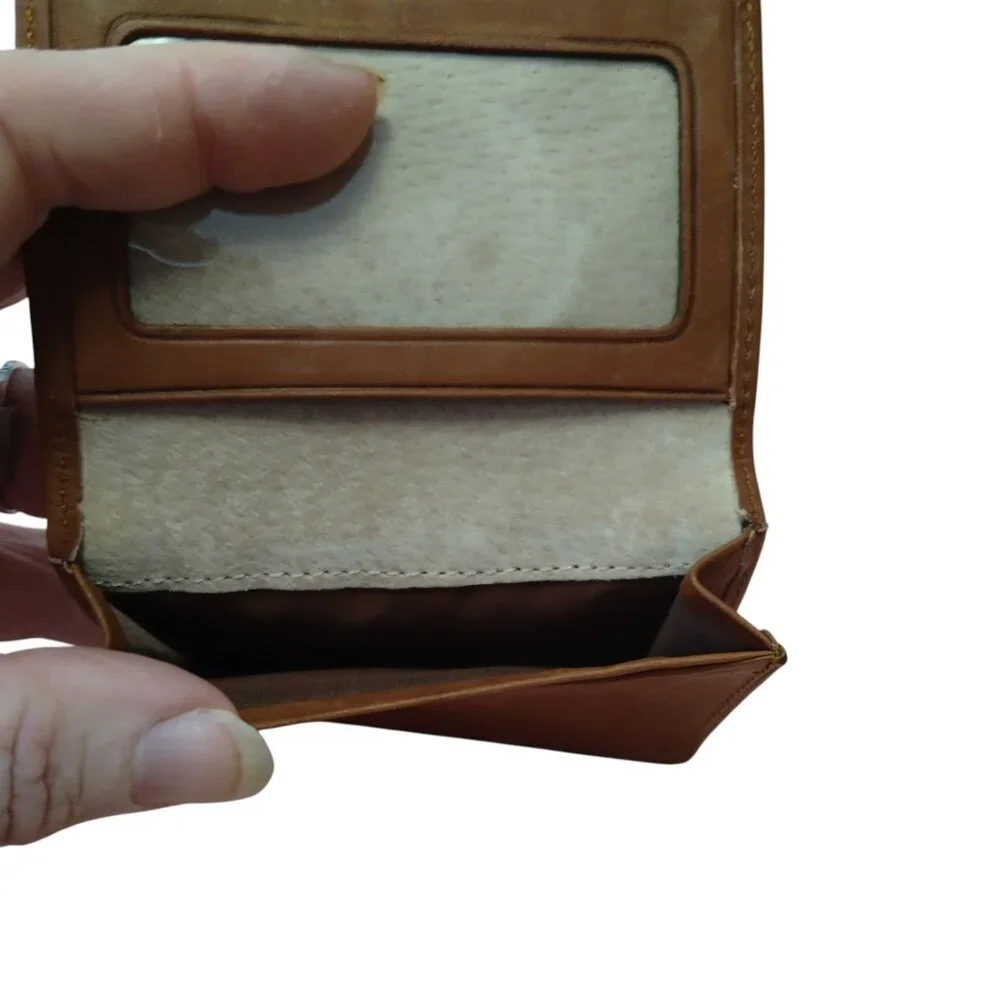 Vintage Leather Men's Bifold ID Wallet 2000 35TH Grand Lodge Convention Logo
